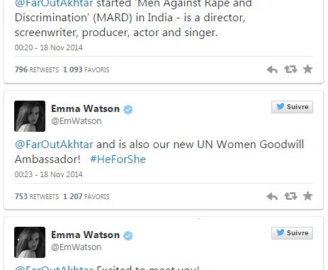 Farhan appreciates Emma Watson’s support on MARD